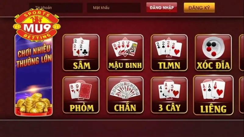 Các loại game bài đổi thưởng phổ biến